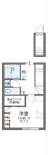 レオパレスWING(1K/2階)の間取り写真