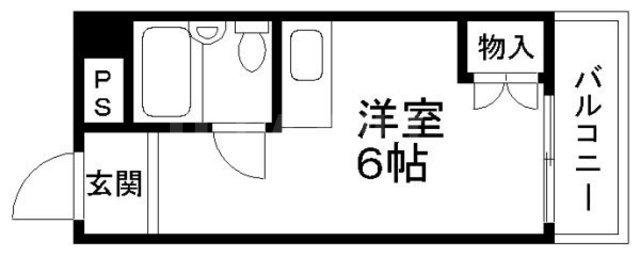 クリア東三国(ワンルーム/5階)の間取り写真