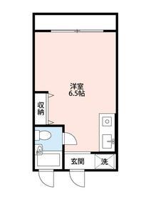 ビッグウッド2(ワンルーム/2階)の間取り写真