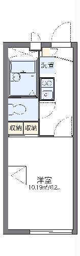 レオパレスSHIROYAMAⅥ(1K/1階)の間取り写真