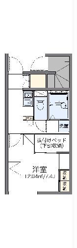 レオパレスコゥジィーC(1K/1階)の間取り写真