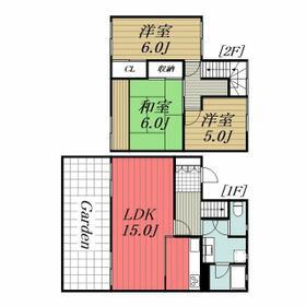 セラハウスいらじく(3LDK/1階)の間取り写真
