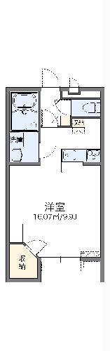 レオパレスK&Mサンロード(1K/1階)の間取り写真