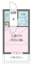 ライフピア高野台(1K/1階)の間取り写真