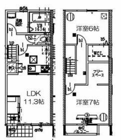 Ｍａｉｓｏｎｅｔｔｅ　ｌａｎｄ　川越Ⅰ　Ｂ(2LDK)の間取り写真