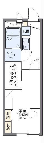 レオパレスさくら(1K/2階)の間取り写真