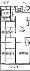 原町油屋レジデンス(3DK/2階)の間取り写真