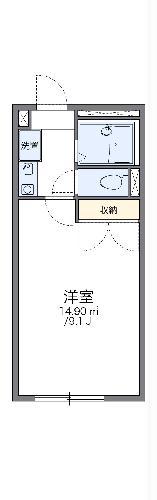 レオパレス追分(1K/1階)の間取り写真