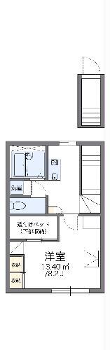 レオパレスエターナリィ松田Ⅱ(1K/2階)の間取り写真