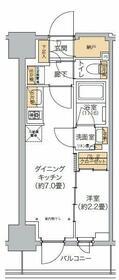 リビオメゾン西麻布(1DK/5階)の間取り写真