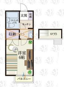 BCASA行田ⅨRE-BORN(1K/2階)の間取り写真