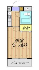 クリオ星川壱番館(1K/3階)の間取り写真
