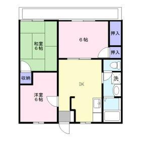 サンモール相武台(3DK/2階)の間取り写真