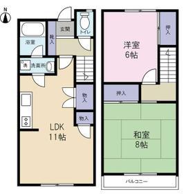 南町田サカス(2LDK)の間取り写真