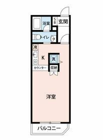 マイナビSTAY世田谷三軒茶屋(ワンルーム/1階)の間取り写真