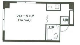 三京ビル(1K/2階)の間取り写真