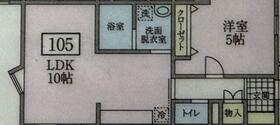 鷹ノ羽レジデンス(1LDK/1階)の間取り写真