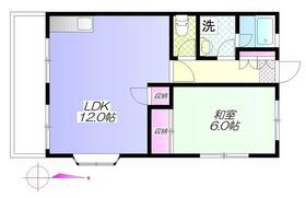 山和ハイツ(1LDK/1階)の間取り写真
