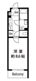 リヴィエール東十条(1K/5階)の間取り写真