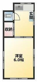 ひかり荘(1K/2階)の間取り写真