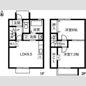 MAISONETTE　飯沼(2LDK)の間取り写真