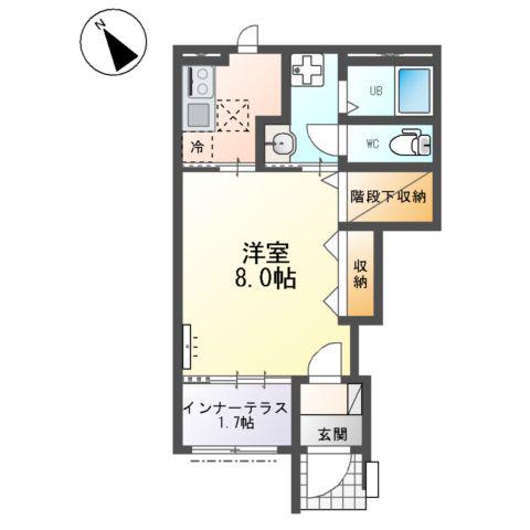 大曽根原町アパート2(1K/1階)の間取り写真