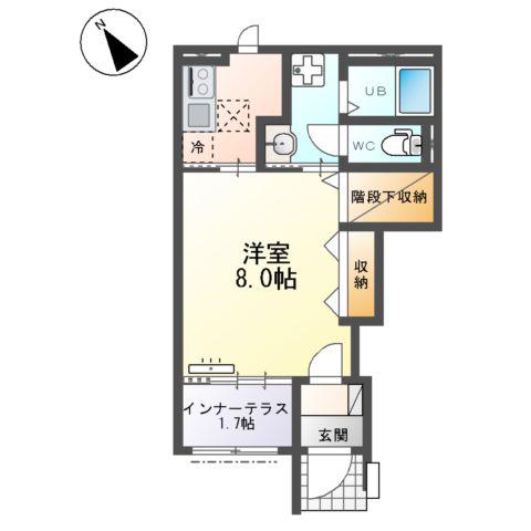 大曽根原町アパート2(1K/1階)の間取り写真