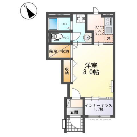 大曽根原町アパート2(1K/1階)の間取り写真