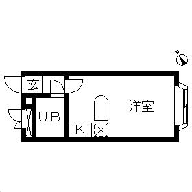 ベルピア上尾第5(ワンルーム/2階)の間取り写真