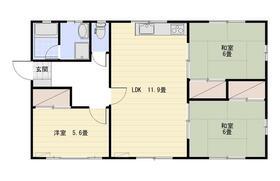 ビラージュ篁参番館(3LDK/1階)の間取り写真