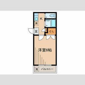 コーポチドリ(1K/3階)の間取り写真