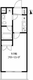 ミテッツァ大森Ⅱ(1K/3階)の間取り写真