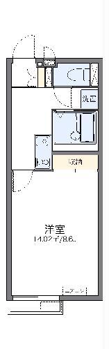 レオネクストカロータN 1番館(1K/1階)の間取り写真
