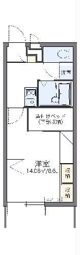レオパレスライフワン(1K/2階)の間取り写真