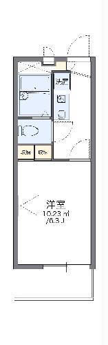 レオパレス横濱ヴィラ(1K/3階)の間取り写真