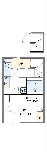 レオパレスメゾン ド ルーチェ(1K/2階)の間取り写真