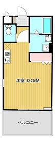 ウィイズクレスト(ワンルーム/2階)の間取り写真