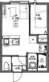KEIAI RESIDENCE 新柏Ⅱ(1LDK/3階)の間取り写真