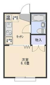 コーポ泉(1K/1階)の間取り写真