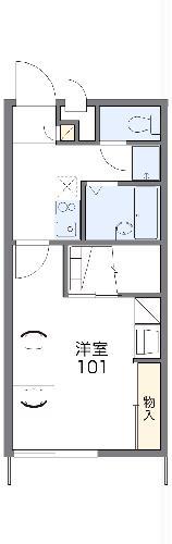 レオパレスルミエール(1K/2階)の間取り写真