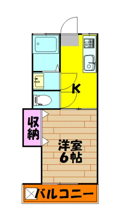ハイツ栄連 2階階 間取り
