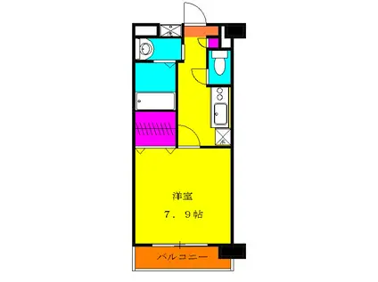 オー ラヴィーヌ(1K/5階)の間取り写真