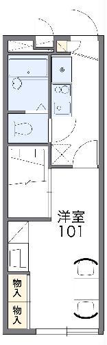 レオパレスZ POINT(1K/2階)の間取り写真