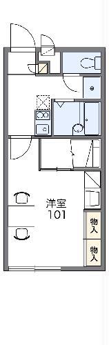 レオパレス南光(1K/1階)の間取り写真