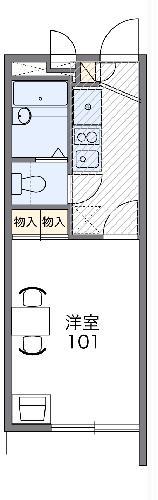 レオパレス和(1K/3階)の間取り写真