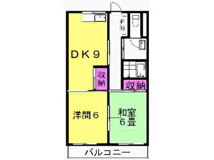 シティコーポ焼津駅北(2DK/1階)の間取り写真