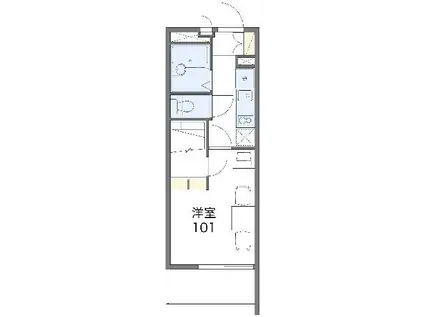 レオパレスアネシス寿(1K/3階)の間取り写真