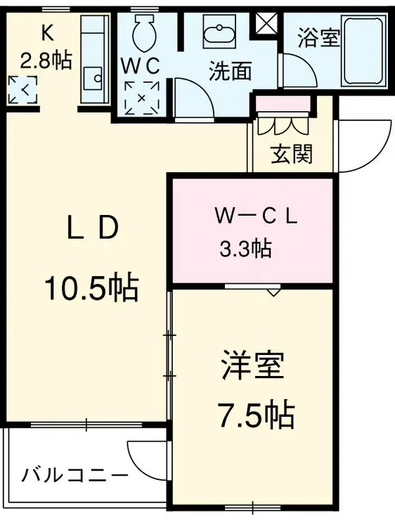 ピアッツァ デル キーナ 2階階 間取り