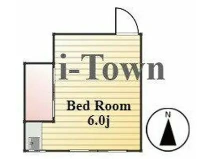 関アパート(ワンルーム/2階)の間取り写真