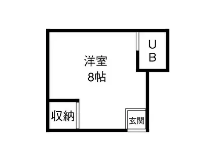 ベルシャンブル(ワンルーム/2階)の間取り写真